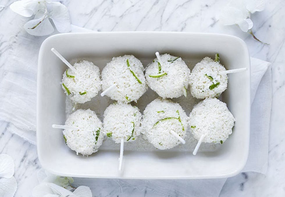 Kokos og limepops Kokos og limepops